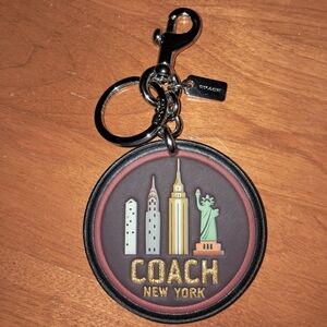 NWOT Coach New York Keychain